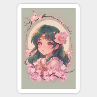 Cream Cherry Blossoms Sticker